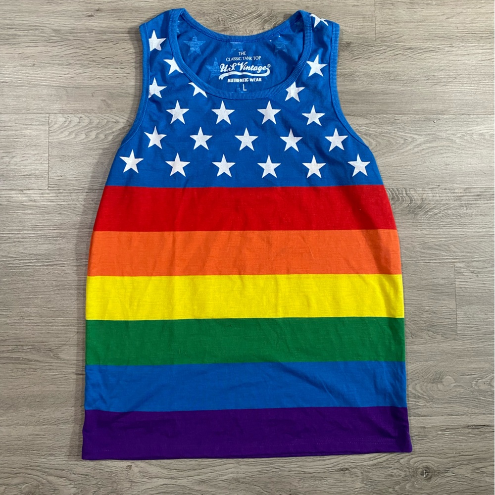 The Classic‎ Tank Top U.S. Vintage American Flag Pride